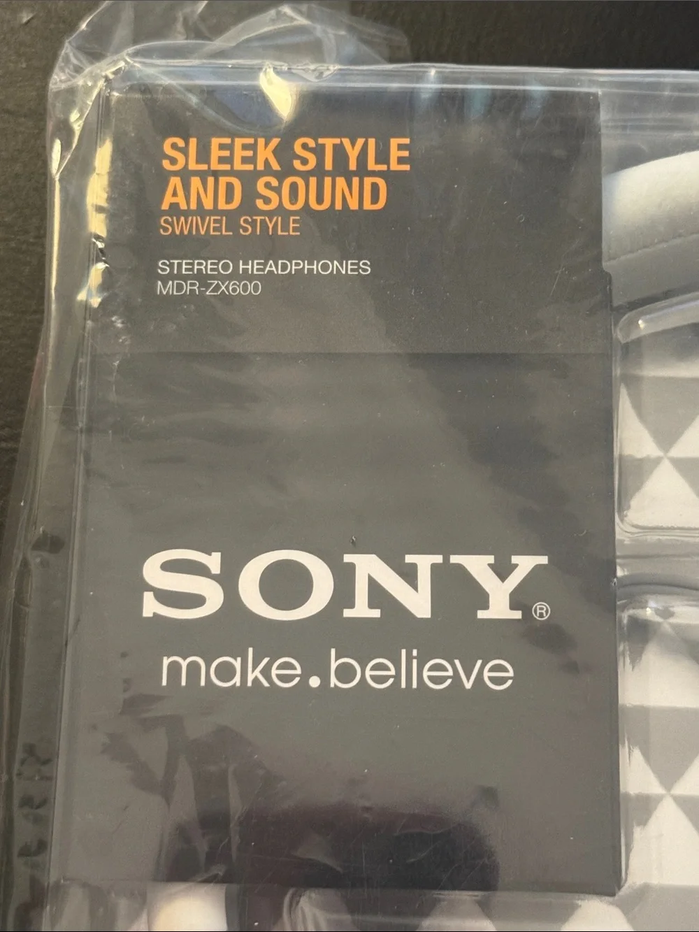 Sony White On-Ear Headphones - Lightweight Foldable Design